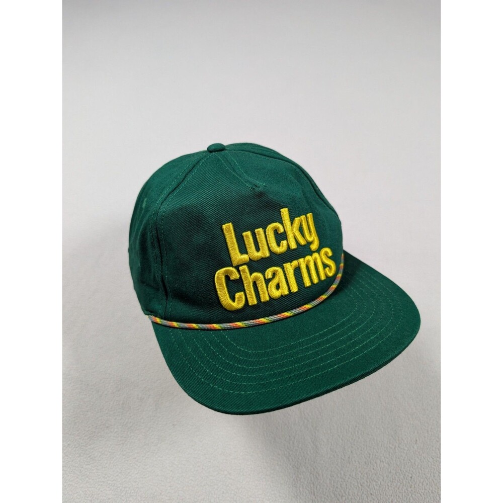 Lucky Charms American Needle Snapback Rope Hat Green Puff Spellout Leprechaun